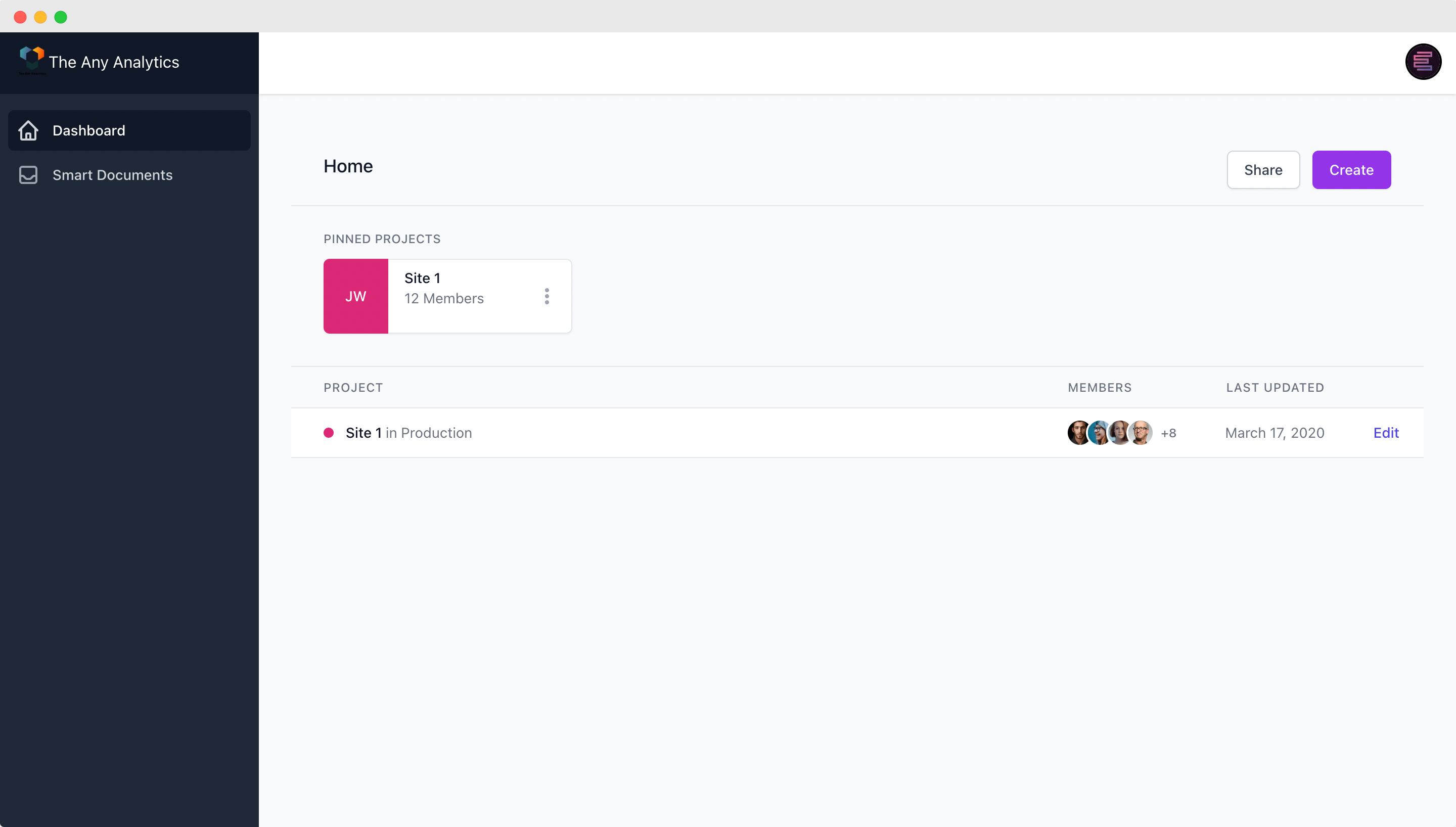 Customer profile user interface